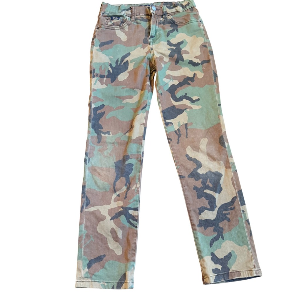 Polo Ralph Lauren Boys Sullivan Slim Camo Jeans Camouflage Pants Size 7
